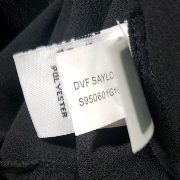 Diane Von Furstenberg Multicolor Silk Blouse Size 4 - Picture 6 of 10